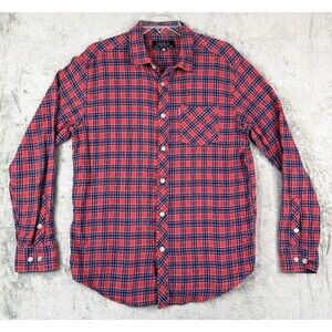 MNWKA Shirt Men's Sz M Red Plaid Flannel Mishka Long Sleeve